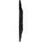 Ekena Millwork Bordeaux Ceiling Medallion (Fits Canopies up to 3 1/4"), Hand-Painted Jet Black, 22 5/8"OD x 1 3/4"P CM22BOBLF - alternate 3